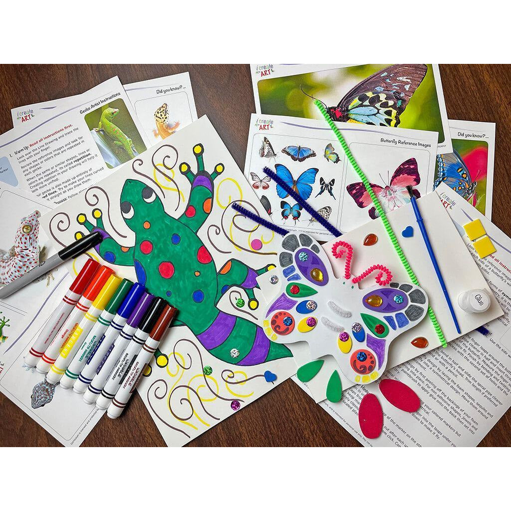 YA: Butterfly & Gecko Introductory Box I Create Art