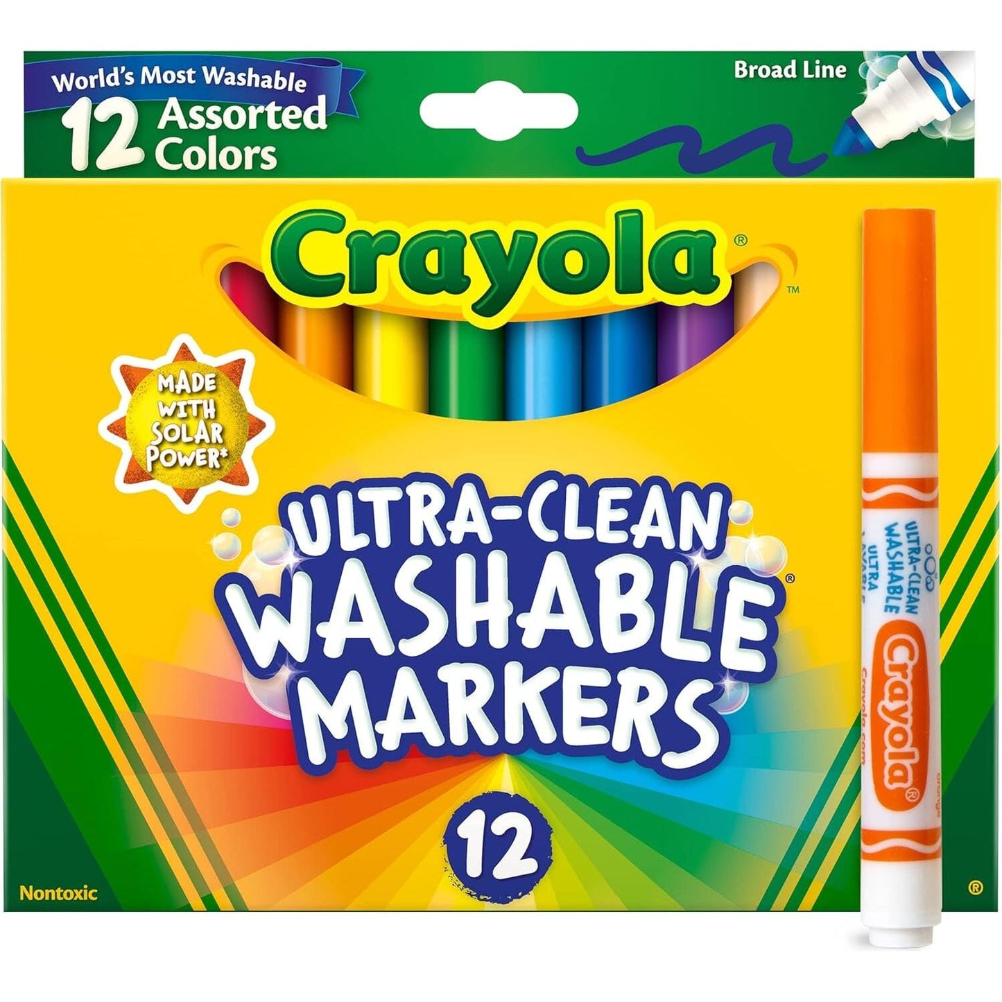 Markers (Washable Broadline) Drawing & Painting Kits Crayola 12 Pack
