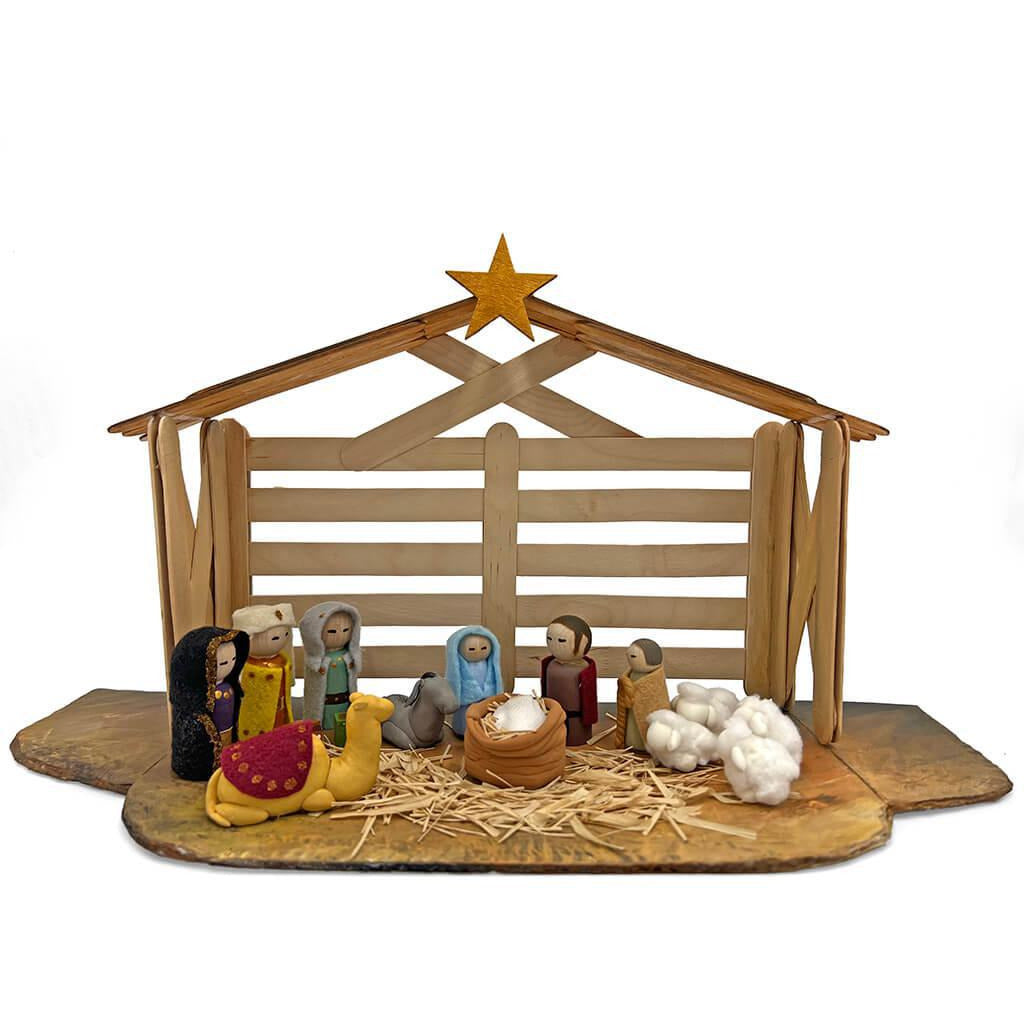 Christmas Nativity Set - Kids Holiday Arts and Crafts Box Arts & Crafts I Create Art 