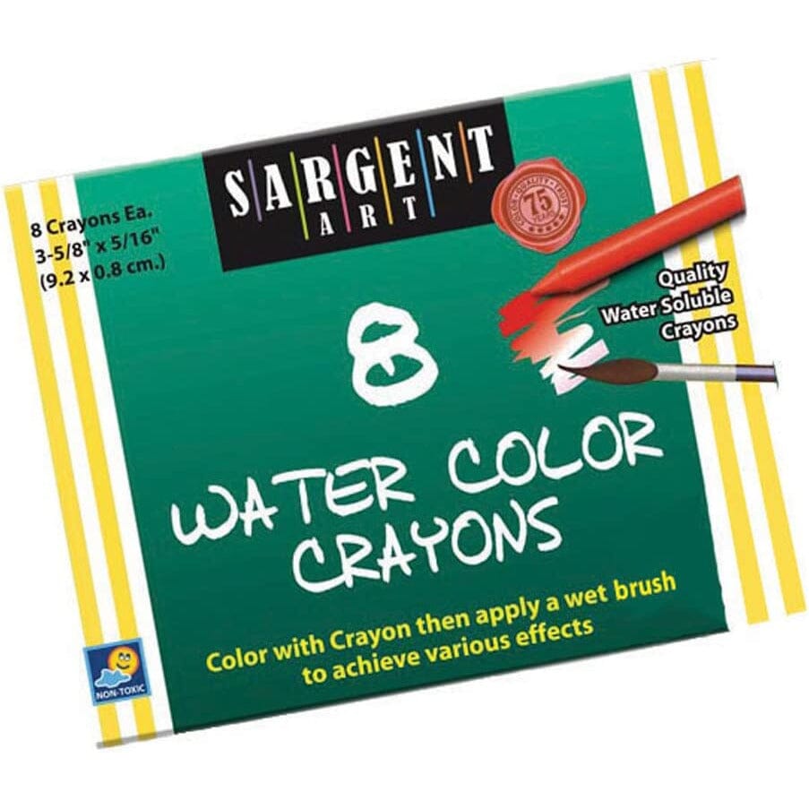 Watercolor Crayons Drawing & Painting Kits Sargent Art 8 Set Box 