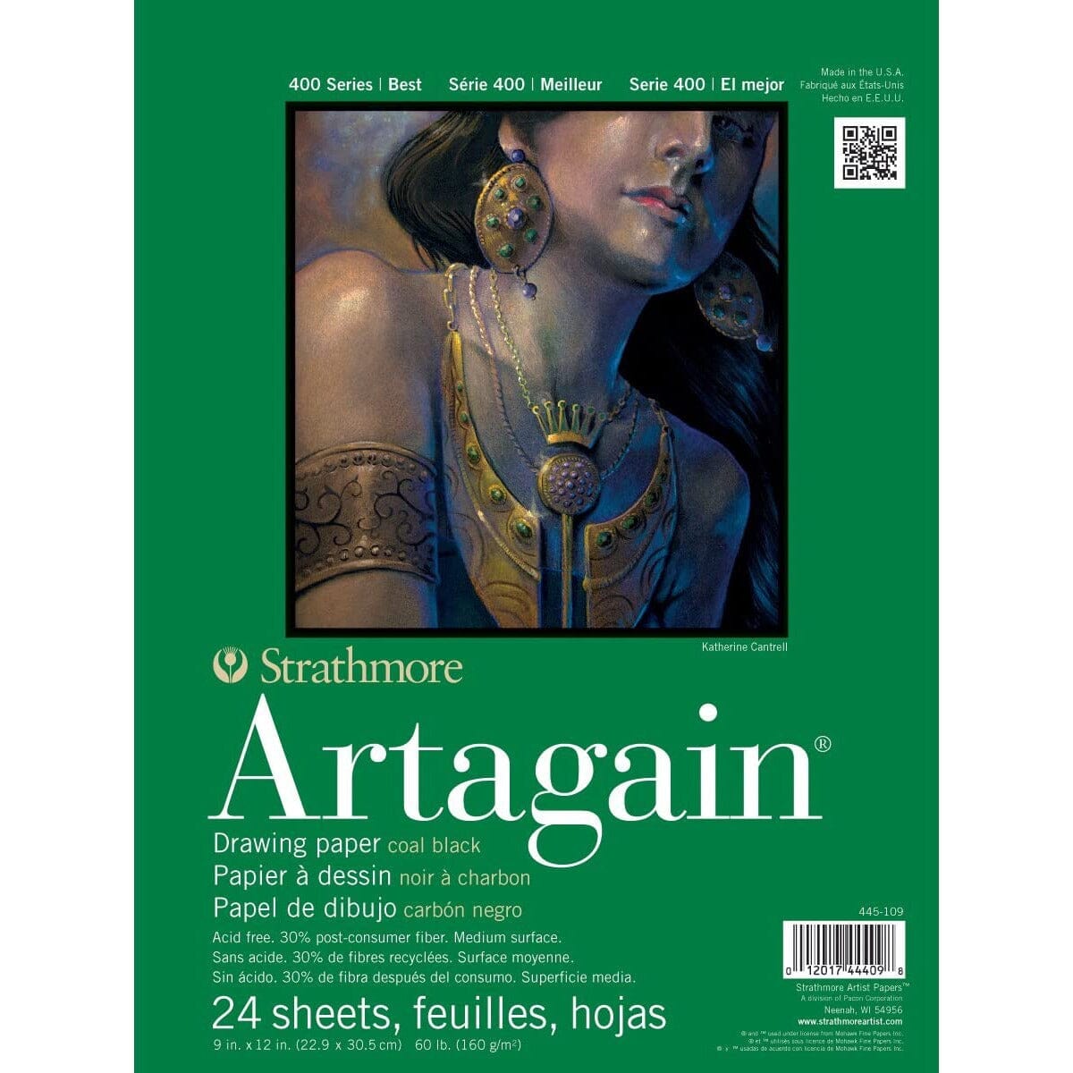 Artagain Paper 9 x 12 (Black) Drawing & Painting Kits Strathmore 