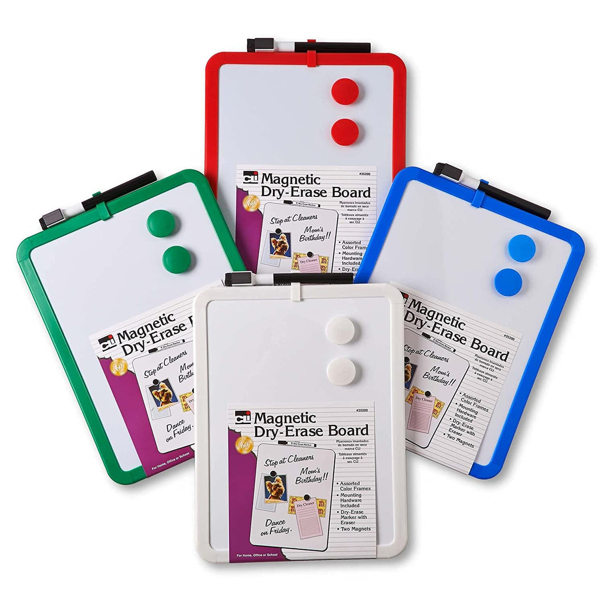 Dry Erase Boards (Magnetic Assorted Frames) Arts & Crafts Charles Leonard 