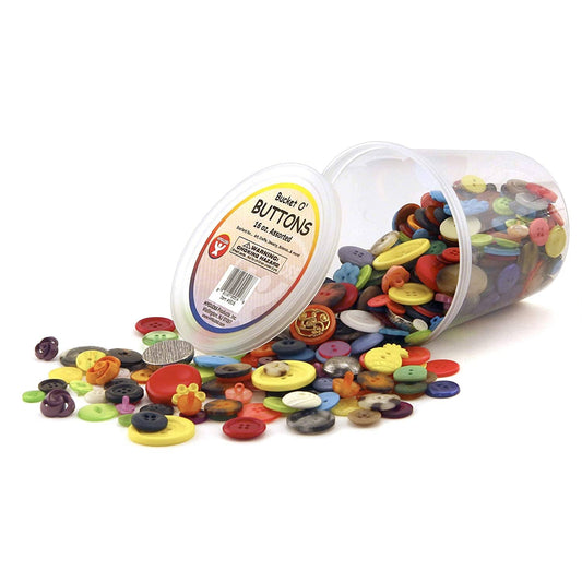 Bucket of Buttons (Hygloss) Arts & Crafts Hygloss 