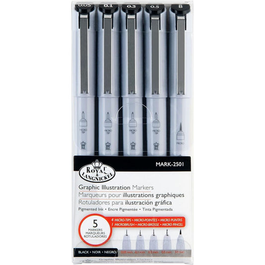 Illustration Pen Sets Drawing & Painting Kits I Create Art 5 Pack 