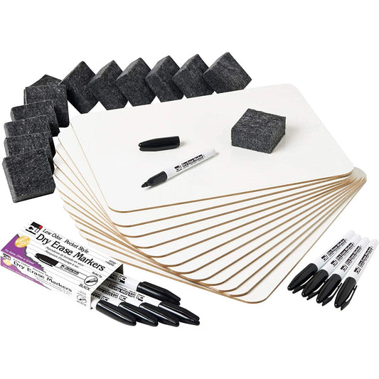 Dry Erase Boards (Class Pack of 12) Arts & Crafts Charles Leonard 