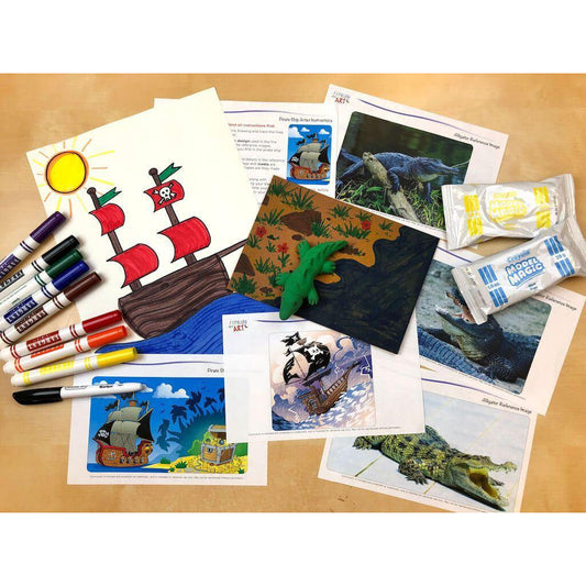 Young Artist Series: Alligator & Pirate Art Box I Create Art 