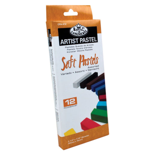 Chalk Pastels (12 Pack) Drawing & Painting Kits Royal Brush 